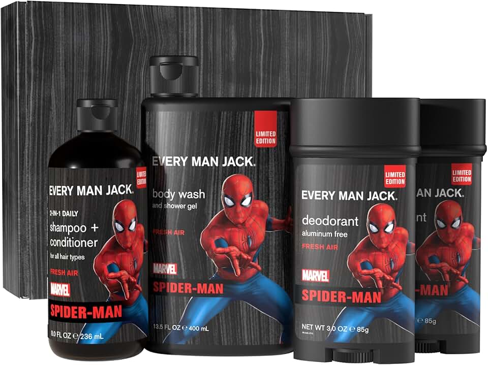 Spider-Man Body Set with Wash, Shampoo & Deodorant