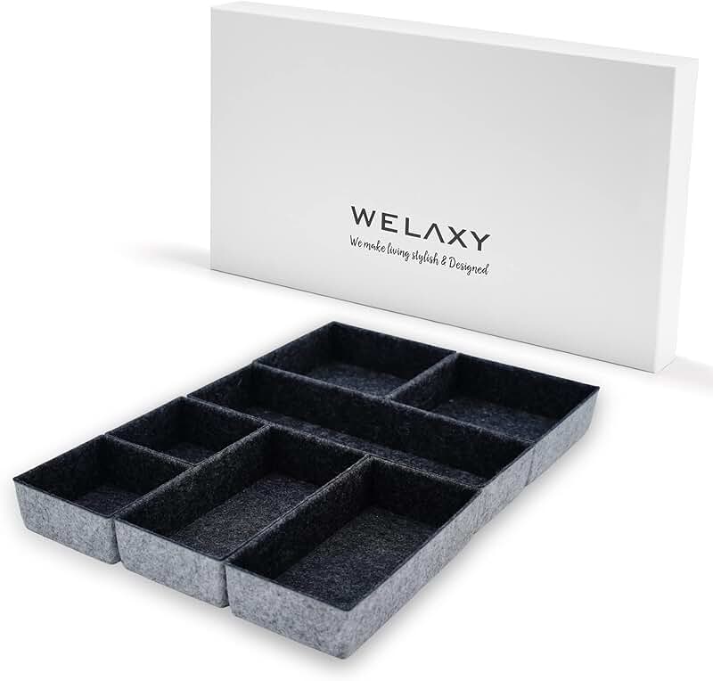 Deluxe 7-Piece Multi-Purpose Drawer Organizer Set