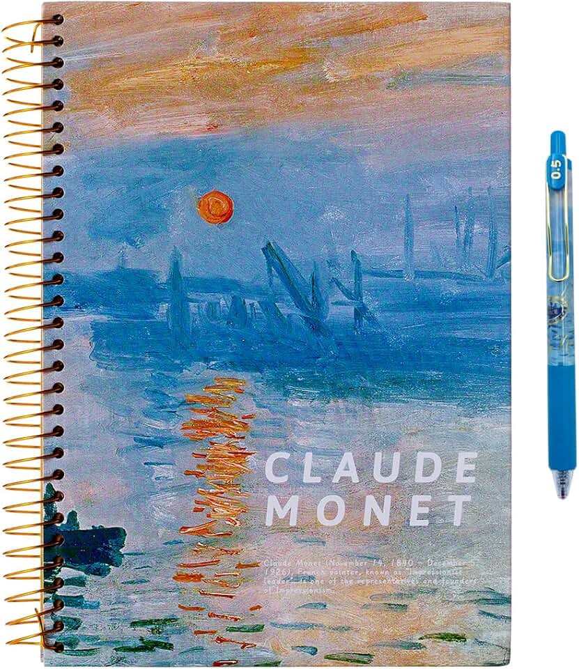 Hardcover Spiral Notebook with 300 Pages