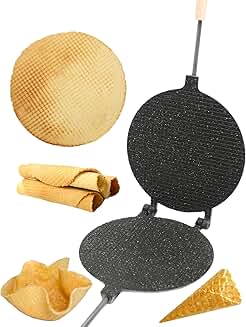 Round Nonstick Waffle Cone Maker, 8-inch