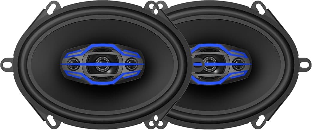4-Way Car Audio Speakers Pair, 5x7/6x8 inch, 320W