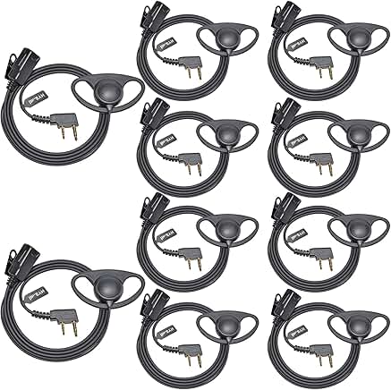 1-Wire Earpiece with Mic and PTT for Radio