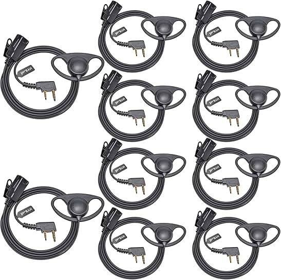 1-Wire Earpiece with Mic and PTT for Radio