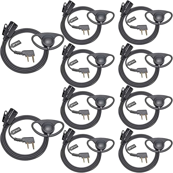 1-Wire Earpiece with Mic and PTT for Radio