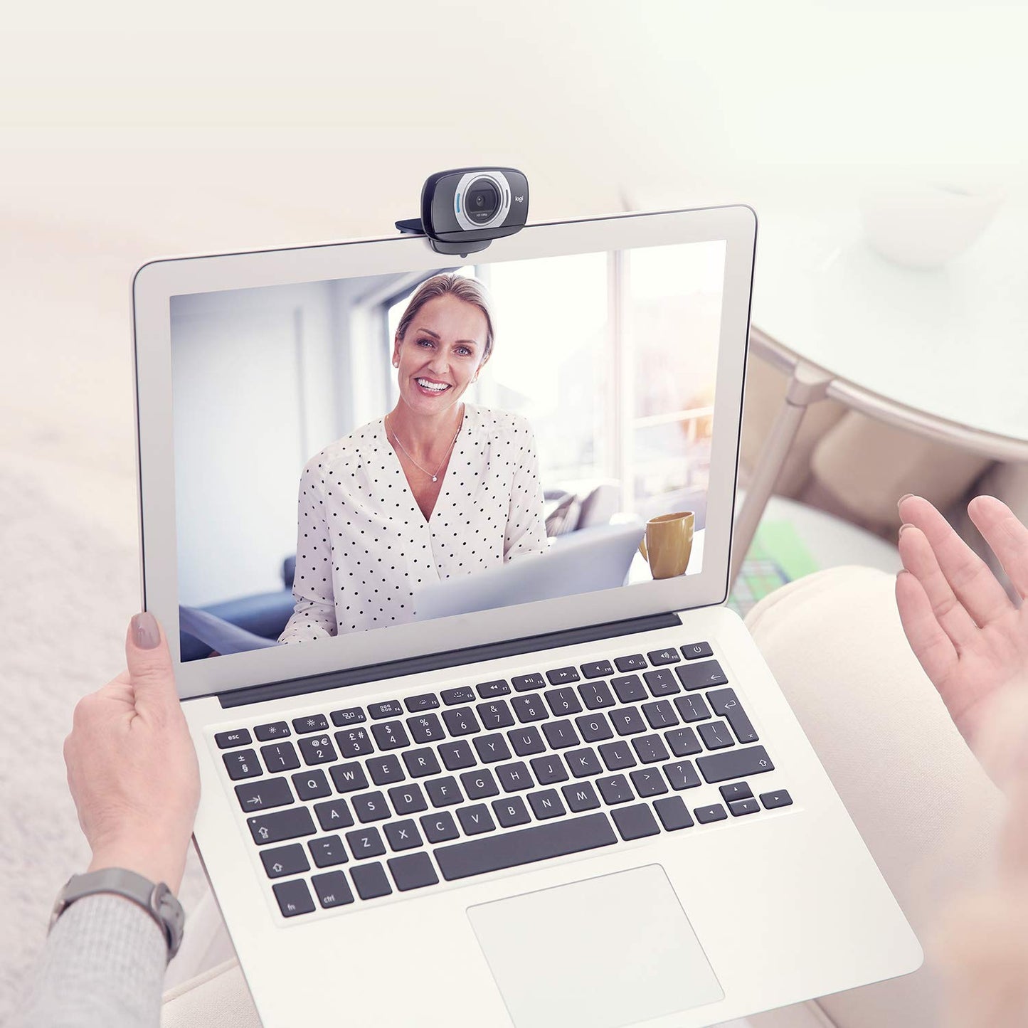 HD Laptop Webcam C615 with Fold-and-Go Design, 360-Degree Swivel, 1080p Camera