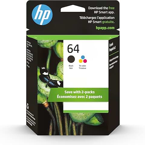 Black and color ink cartridges for compatible printers
