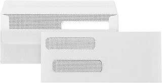 Number 8 Double Window Security Check Envelopes