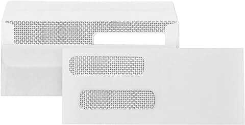Number 8 Double Window Security Check Envelopes