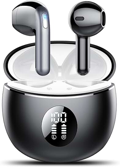 Wireless Earbuds with 50H Playtime and Noise Cancelling Mic