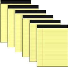 8.5 x 11 Lined Notepad, 6 Pack