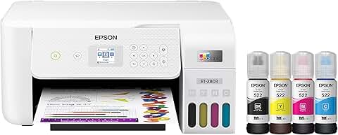 Wireless Color All-in-One Supertank Printer with Scan and Copy
