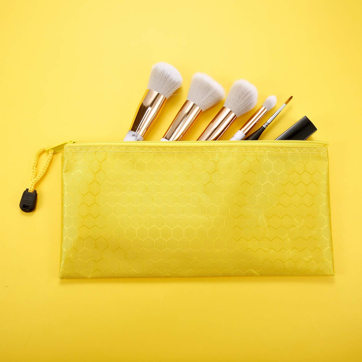 12-Piece Waterproof Zipper Pencil and Makeup Pouches