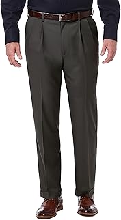 Men's Classic Fit Pleat Front Pants in Regular and Big & Tall Sizes