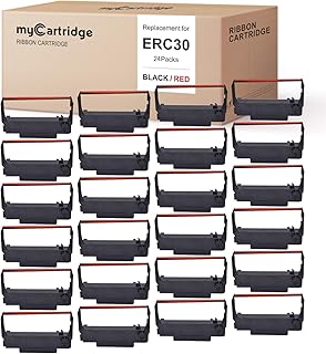24 Black and Red Ribbon Cartridges for Printer