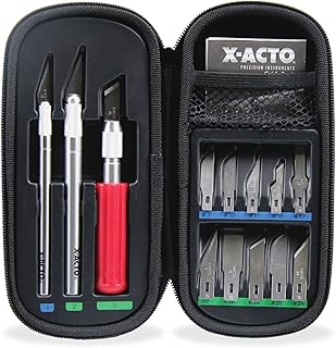Basic Craft Knife Set with 3 Knives and 13 Blades