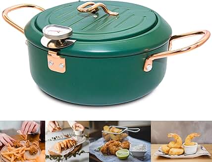 4.3L Nonstick Tempura Fryer with Thermometer