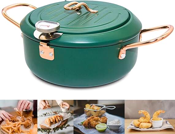 4.3L Nonstick Tempura Fryer with Thermometer
