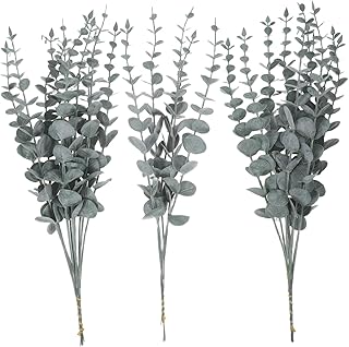 25pcs Artificial Eucalyptus Stems for Decor and Arrangements