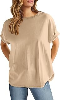 Women's Loose Fit Short Sleeve Crewneck T-Shirt
