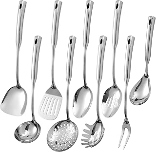 9-Piece Stainless Steel Kitchen Utensil Set