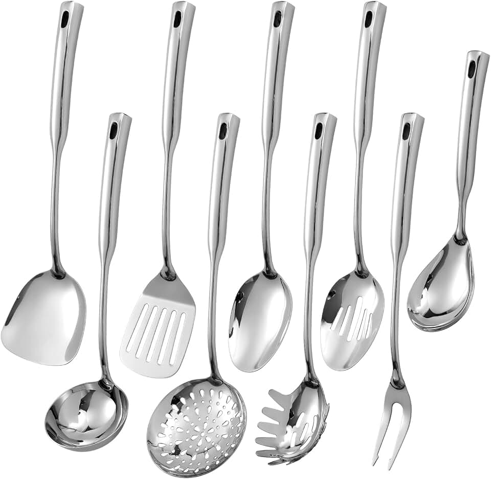 9-Piece Stainless Steel Kitchen Utensil Set