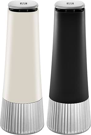 Manual 2-Piece Spice Mill Set in Black and Ivory