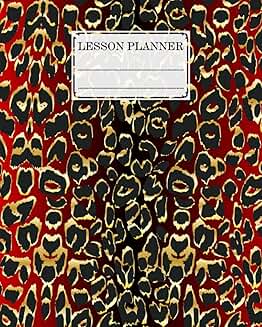Elementary and high school lesson planner with 121 pages