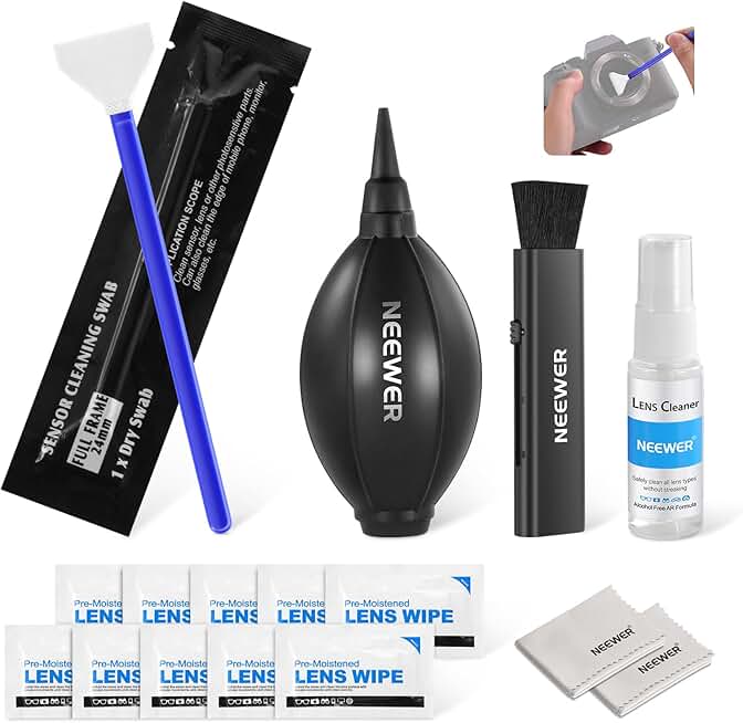 16-in-1 Camera Lens Cleaning Kit with Brush and Wipes