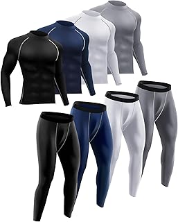 Men's Thermal Fleece Base Layer for Winter Sports