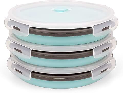 Large 1200ml Collapsible Silicone Food Storage Containers