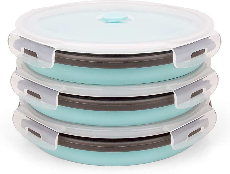 Large 1200ml Collapsible Silicone Food Storage Containers