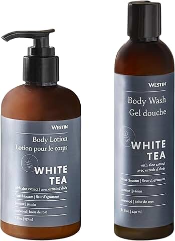 White Tea Lotion and Body Wash, 8 oz each