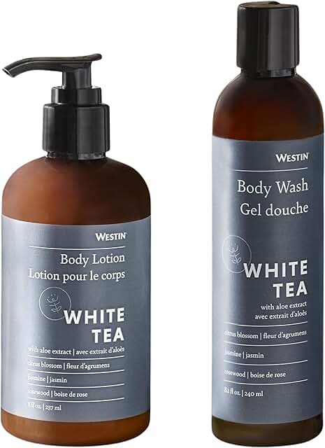 White Tea Lotion and Body Wash, 8 oz each