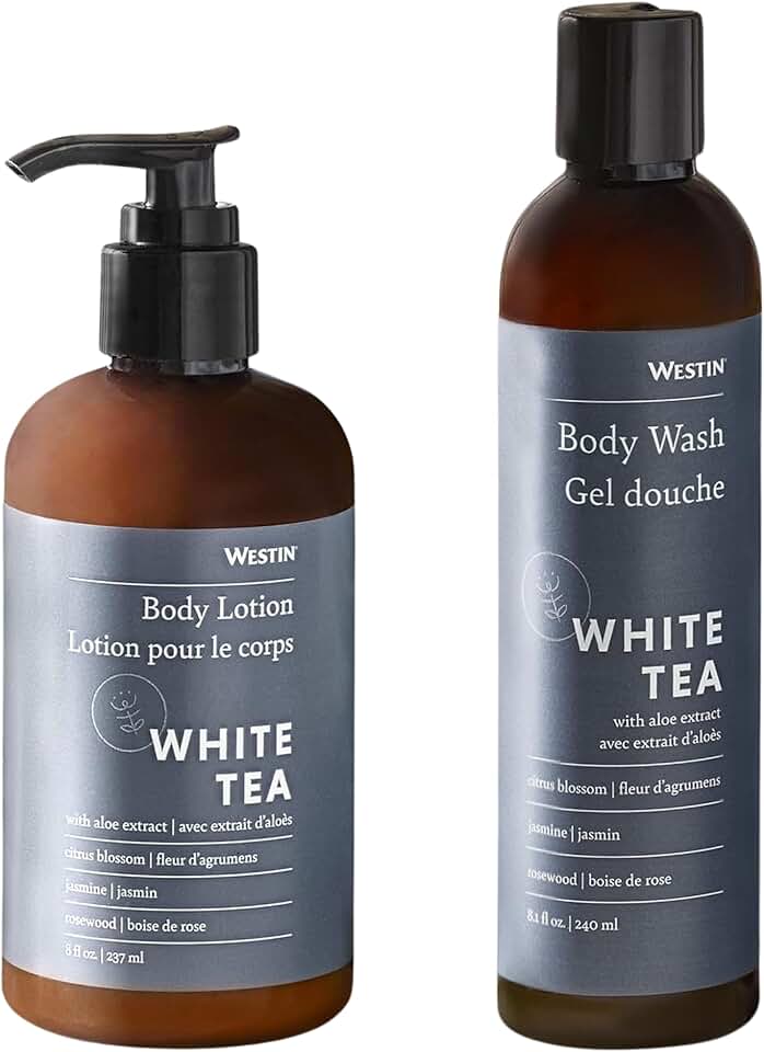 White Tea Lotion and Body Wash, 8 oz each