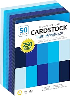 Blue navy thick cardstock, 50 sheets, 8.5" x 11"