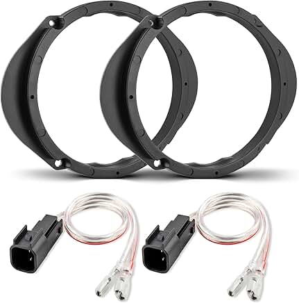 5x7 and 6x8 to 6.5-inch door speaker spacer bracket kit
