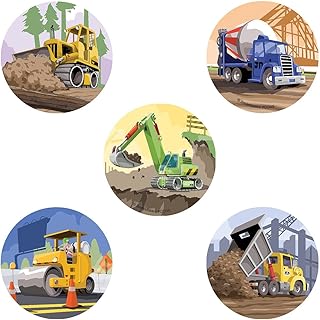 Set of 100 Earth Movers Stickers