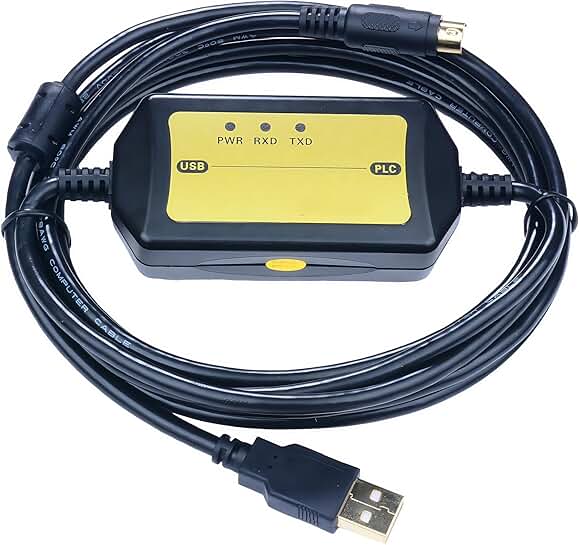 10 ft Isolated USB Programming Cable for Mitsubishi PLC FX3 Series