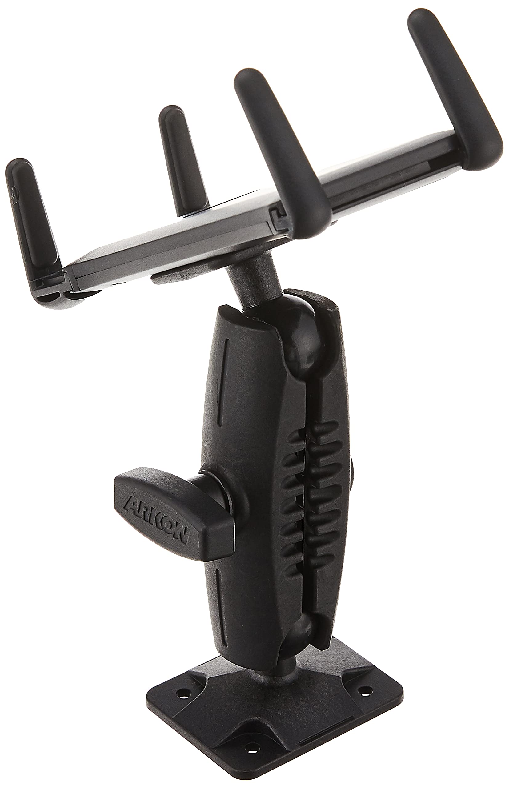 Heavy Duty Drill Base Mount for Note 9 8 iPhone XS Max XS XR X 8 iPad mini Galaxy Tab Retail Black (RM6AMPS2T)