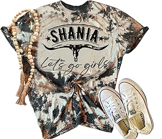 Western Cow Skull Bleached Shirt for Women