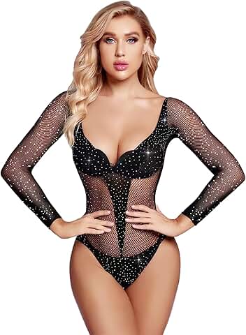 Naughty Fishnet Lingerie Set for Women