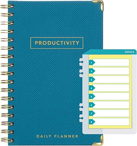 Printed Planner with Bookmark and Notepad, 5.5" x 8.5"
