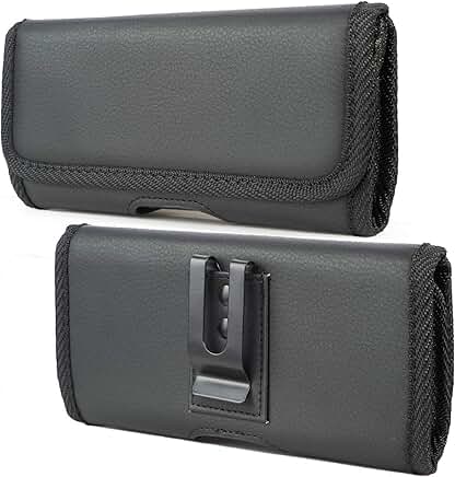 Vegan Leather Horizontal Pouch for Jitterbug Smart 4