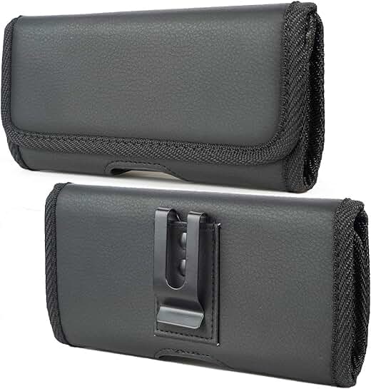 Vegan Leather Horizontal Pouch for Jitterbug Smart 4