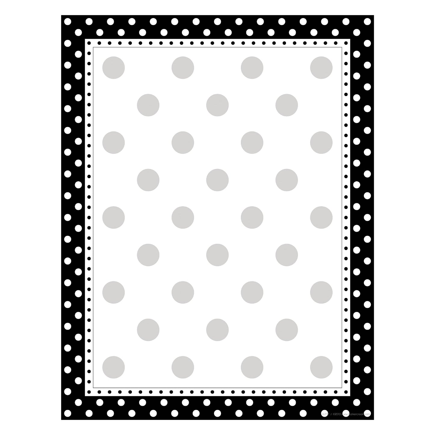 Black and White Dot Decorative Printer Paper, 8.5 x 11, 50 Sheets