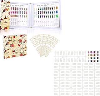 120 Nail Colors Display Book with 720 Fake Nail Tips