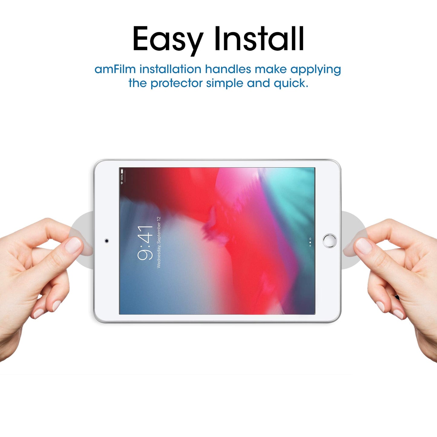 Glass Screen Protector for iPad Mini 5 (2019) and iPad Mini 4, Tempered Glass