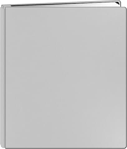 20-Page Family Treasures Scrapbook with White Leather Cover