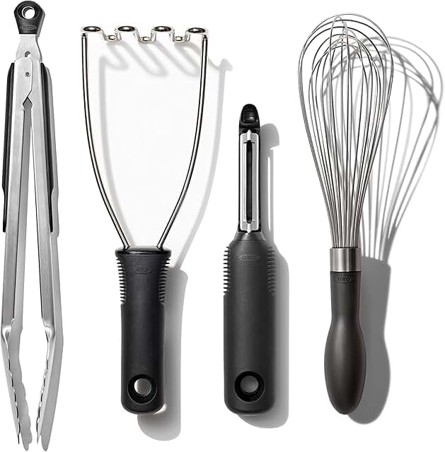 Stainless Steel 4-Piece Kitchen Gadget Set