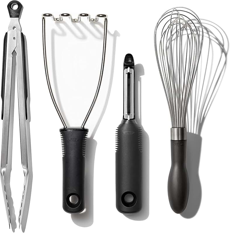 Stainless Steel 4-Piece Kitchen Gadget Set